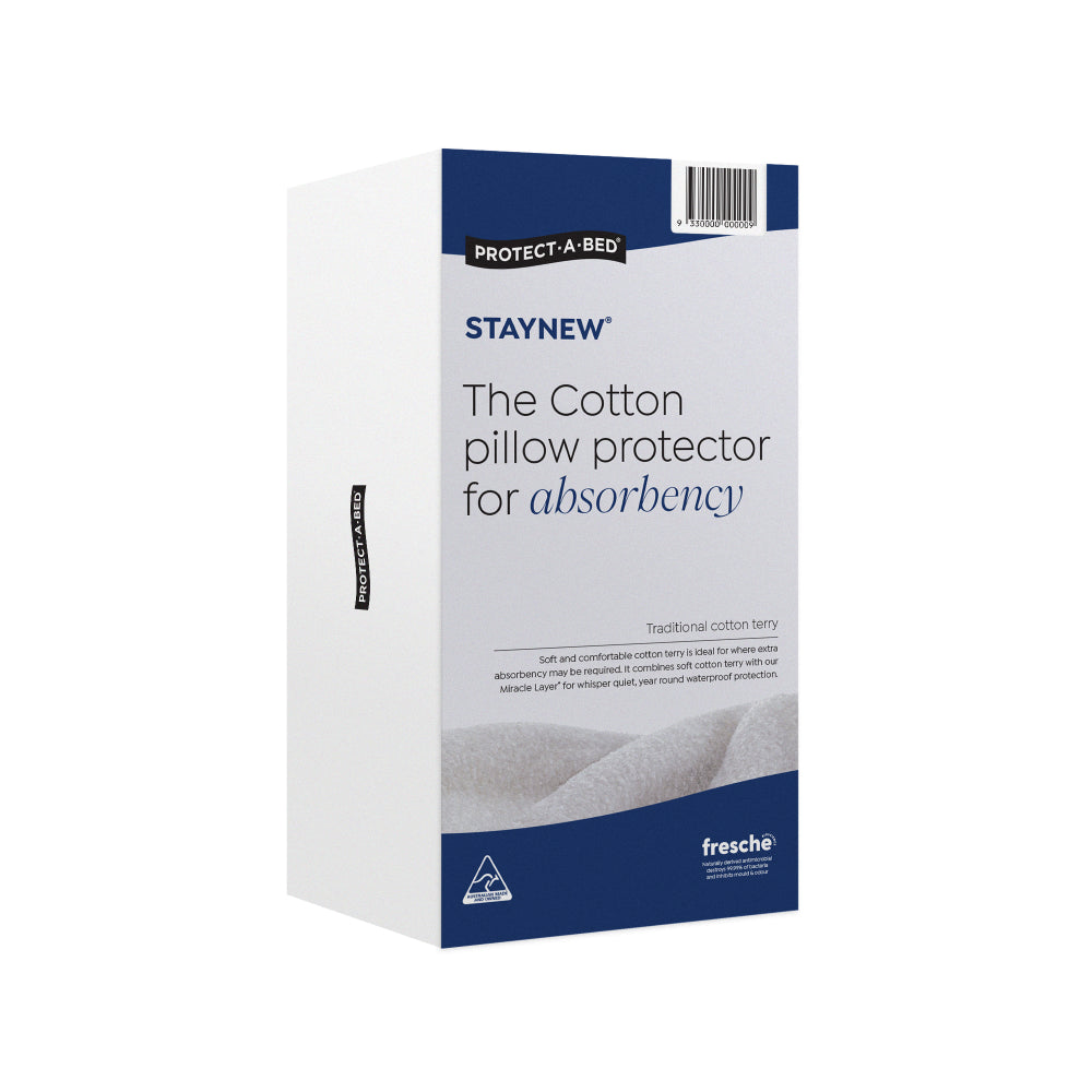 Protect-A-Bed Staynew Cotton Terry Pillow Protector