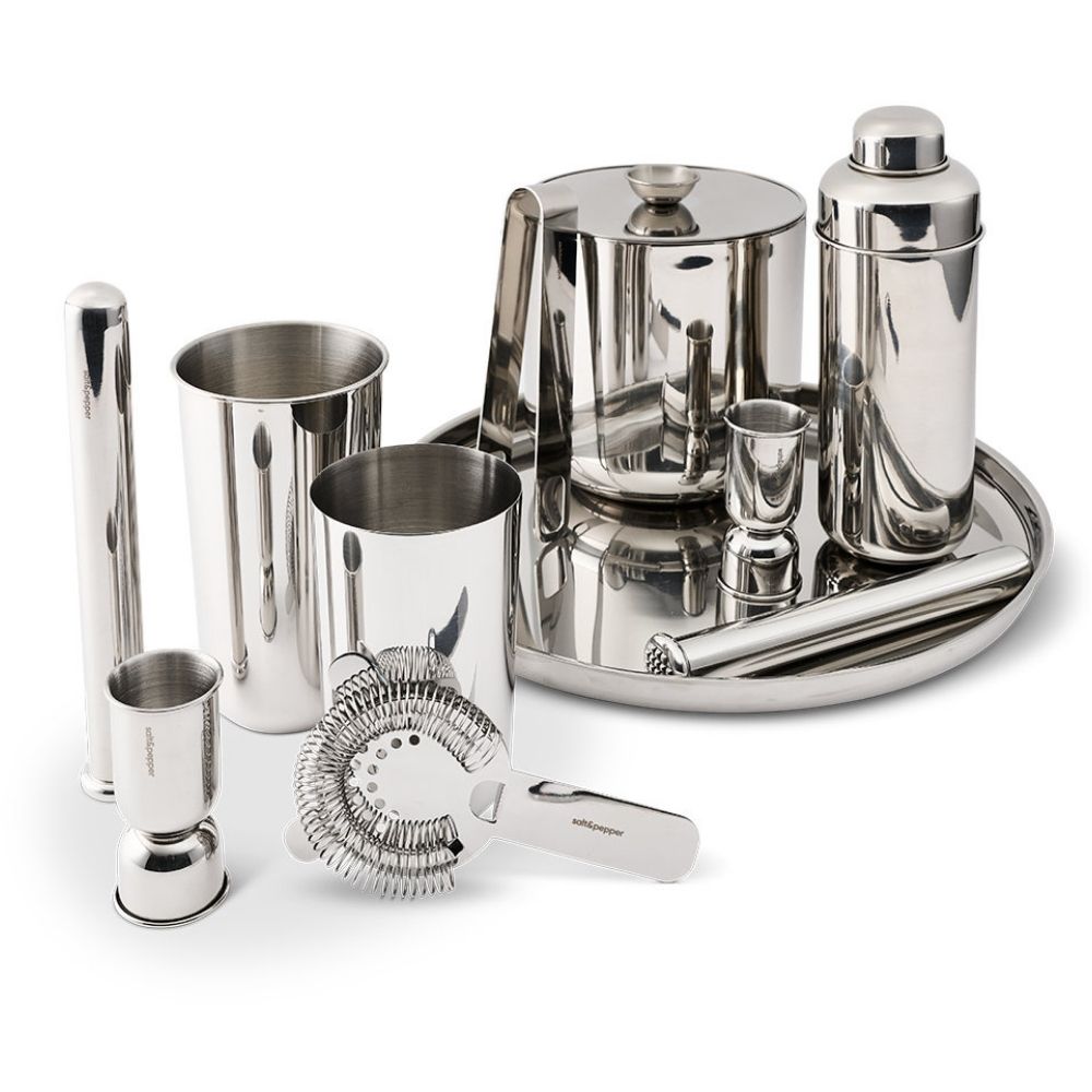 Salt & Pepper Lume Boston Cocktail Shaker 4 Piece Set