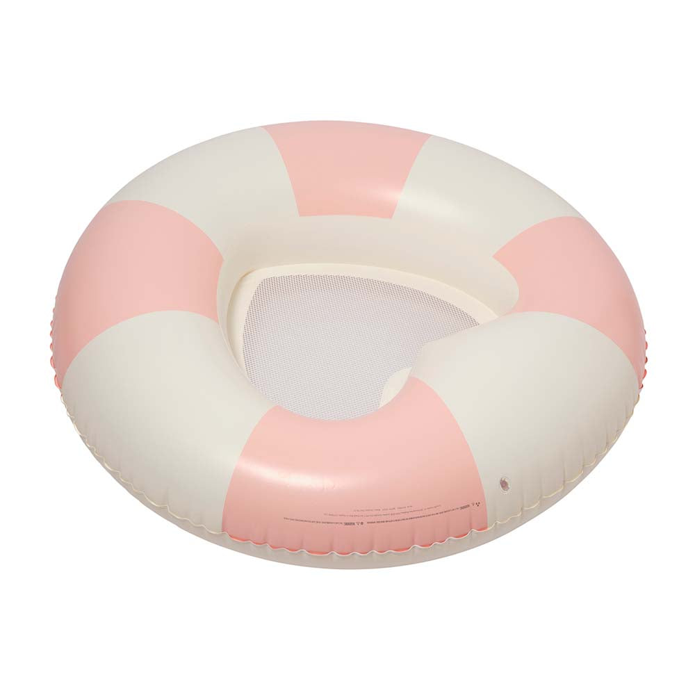 SUNNYLiFE Luxe Tube Pool Ring Stole My Heart Pink Stripe