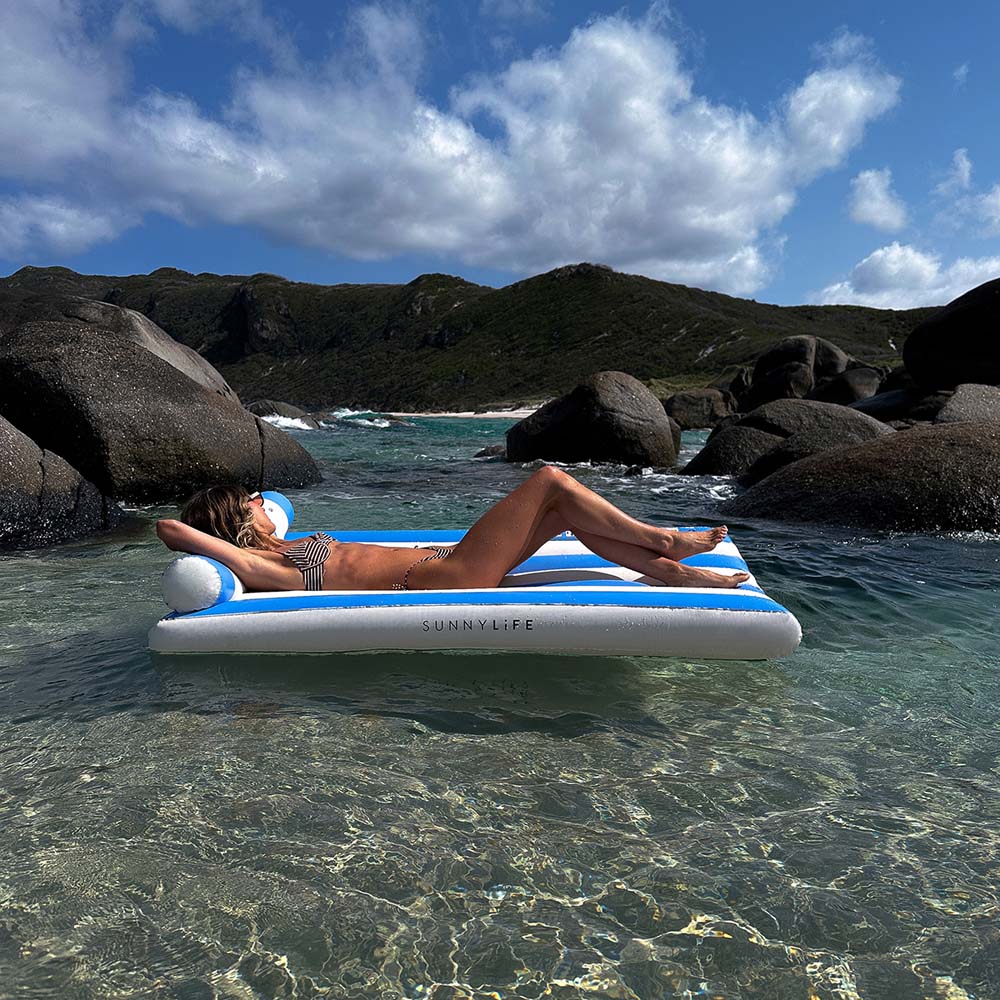 SUNNYLiFE Luxe Lilo blue