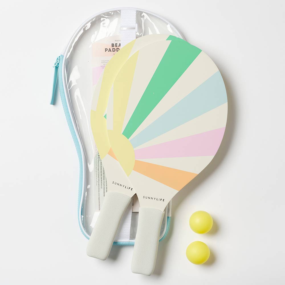 SUNNYLiFE Pool Side Beach Paddle Set Pastel Gelato