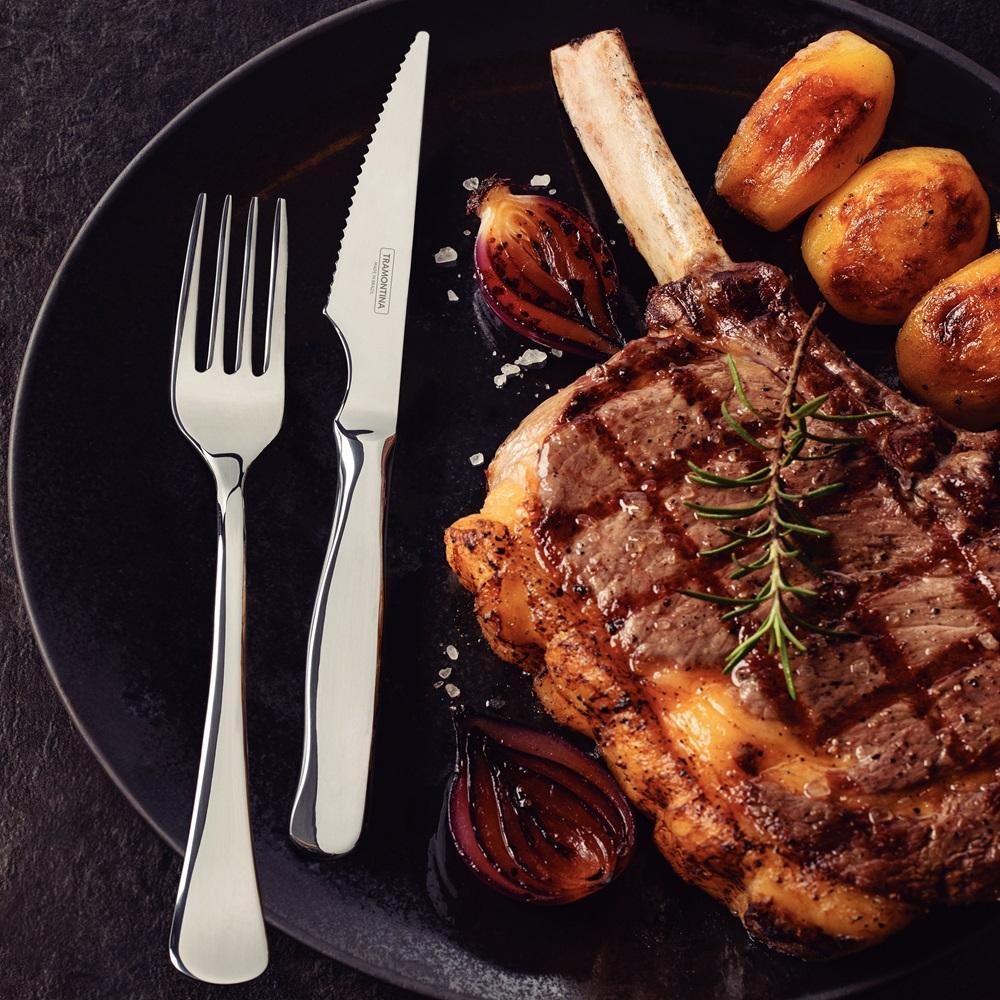 Tramontina Churrasco 12 Piece Steak Set Stainless Steel