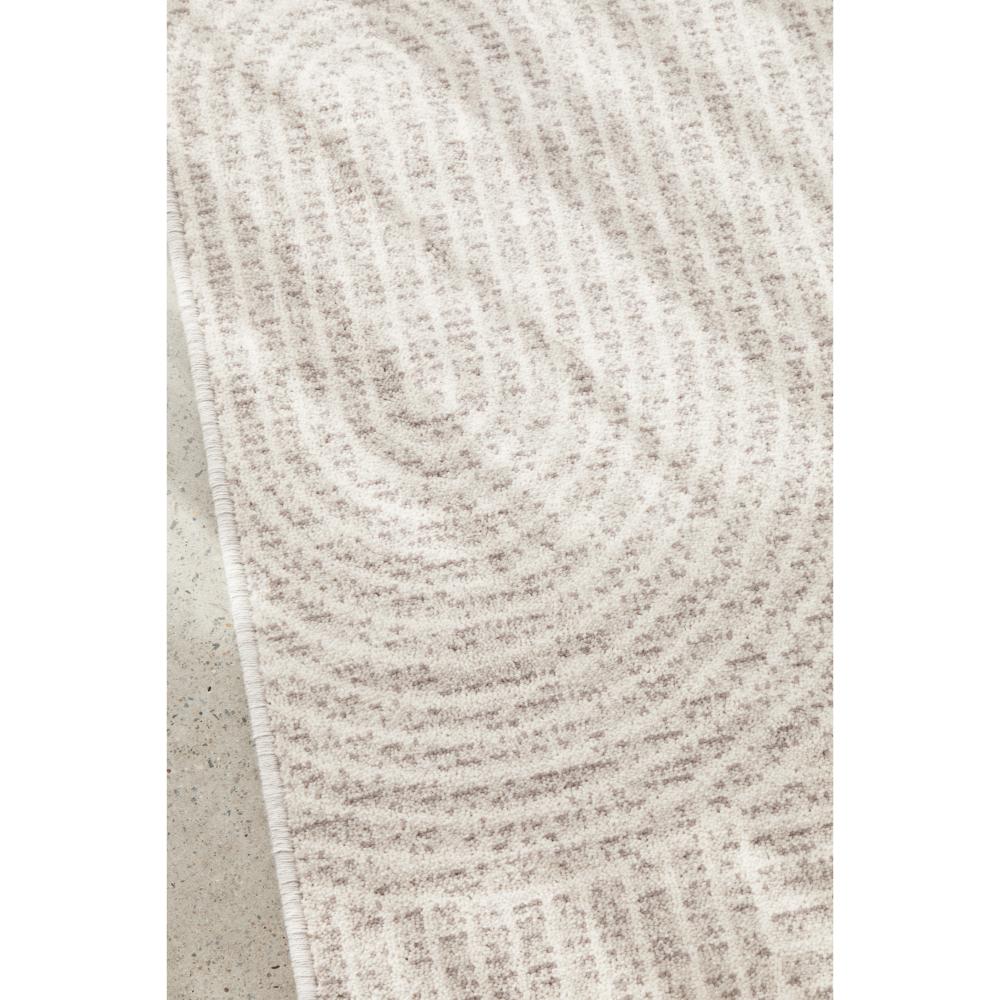 beige colour wool rug with arch design detail image - MyHouse