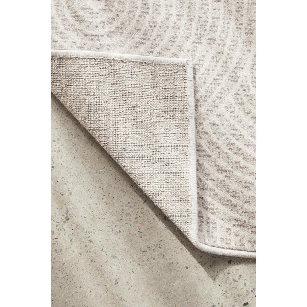 beige colour wool rug with arch design detail image - MyHouse