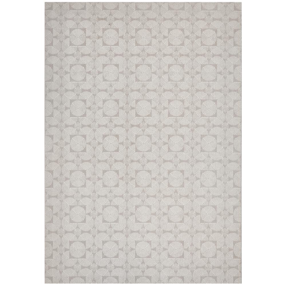 Rug Culture Prague Niko Wool Rug Geometric print Silver - MyHouse