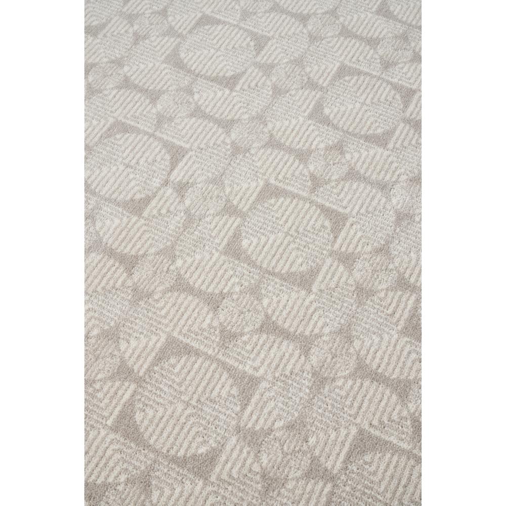silver and ivory geometric print Wool Rug detail image - MyHouse