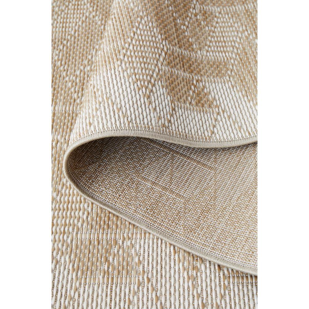 Natural Brown weave look hallway floor runner rug detail image - MyHouse