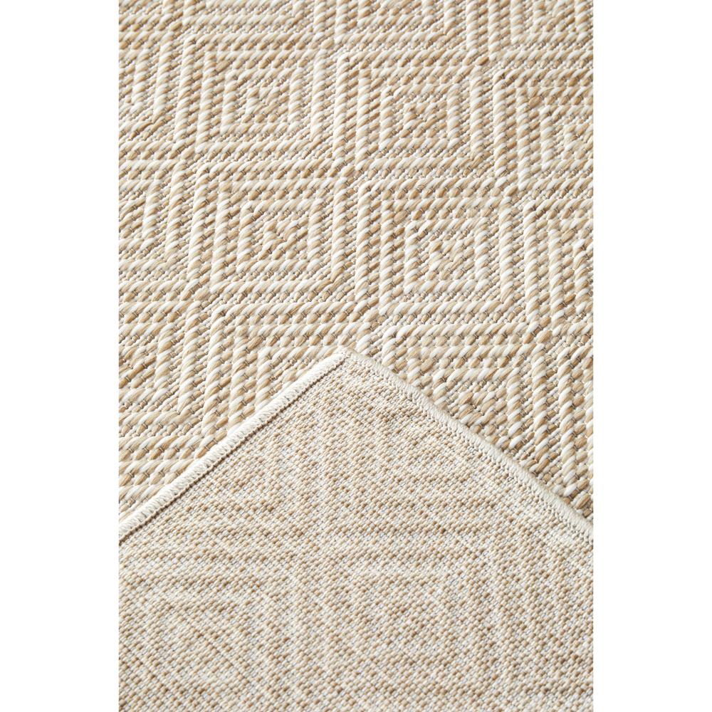 Beige brown diamond design indoor outdoor rug detail image - MyHouse
