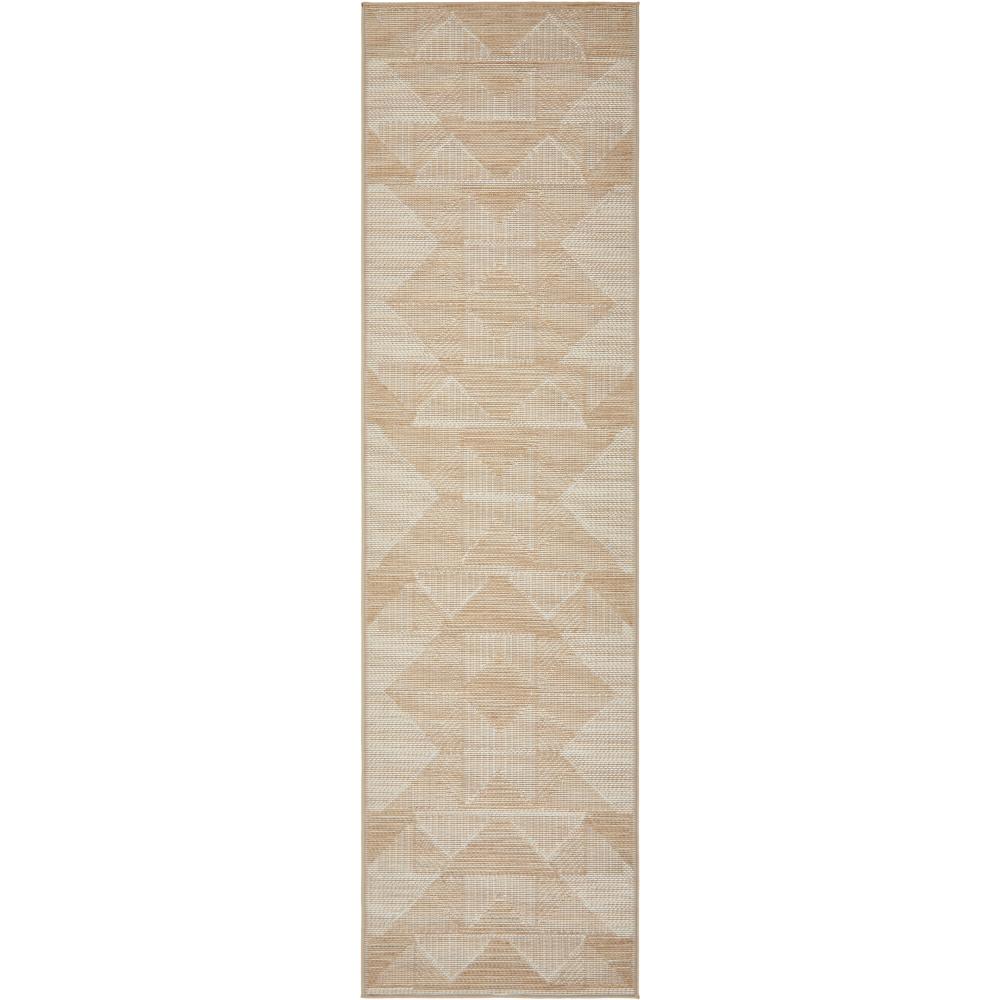 Rug Culture Patio Rico Runner - Natural Brown Geometric - MyHouse