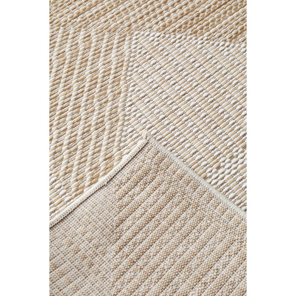 Natural Brown geometric hallway floor runner rug detail image - MyHouse