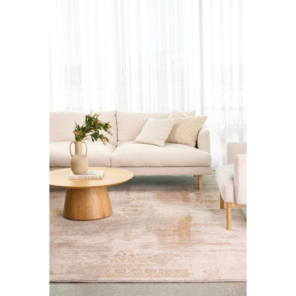 Natural colour Wool Rug in a lounge room - MyHouse