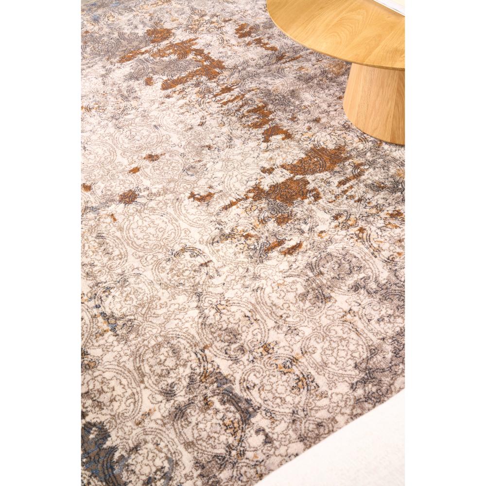 Brown and Blue Wool Rug detail image - MyHouse