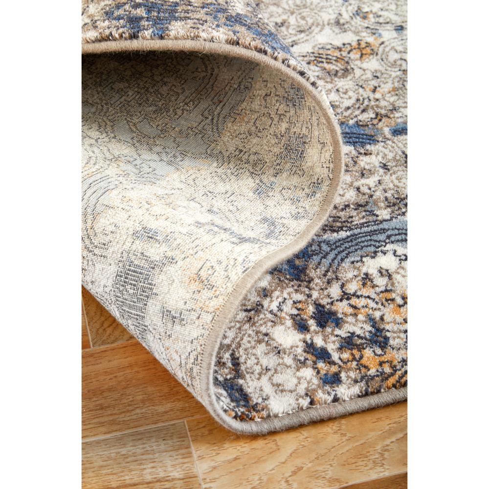 Brown and Blue Wool Rug detail image - MyHouse