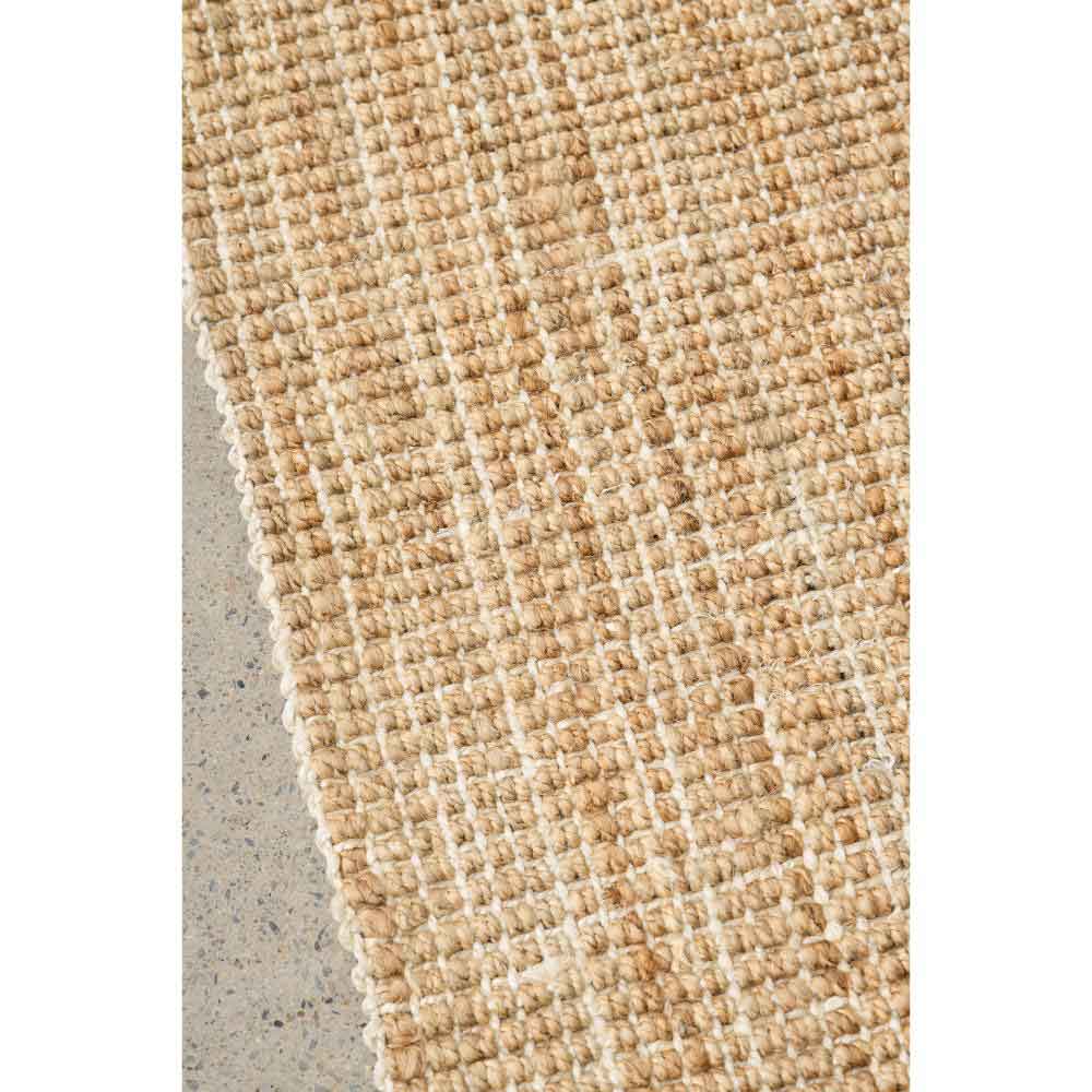 Natural brown jute rug detail image - MyHouse