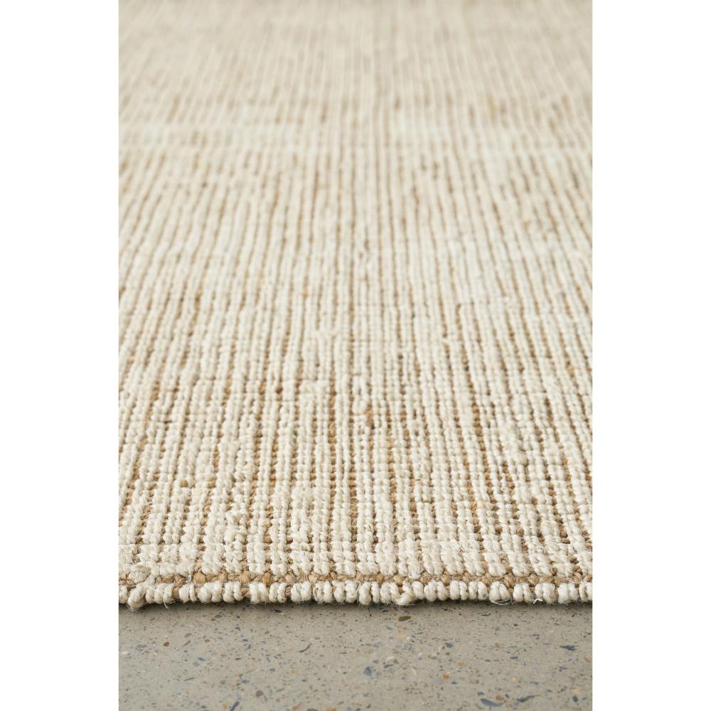 Cream white jute rug detail image - MyHouse