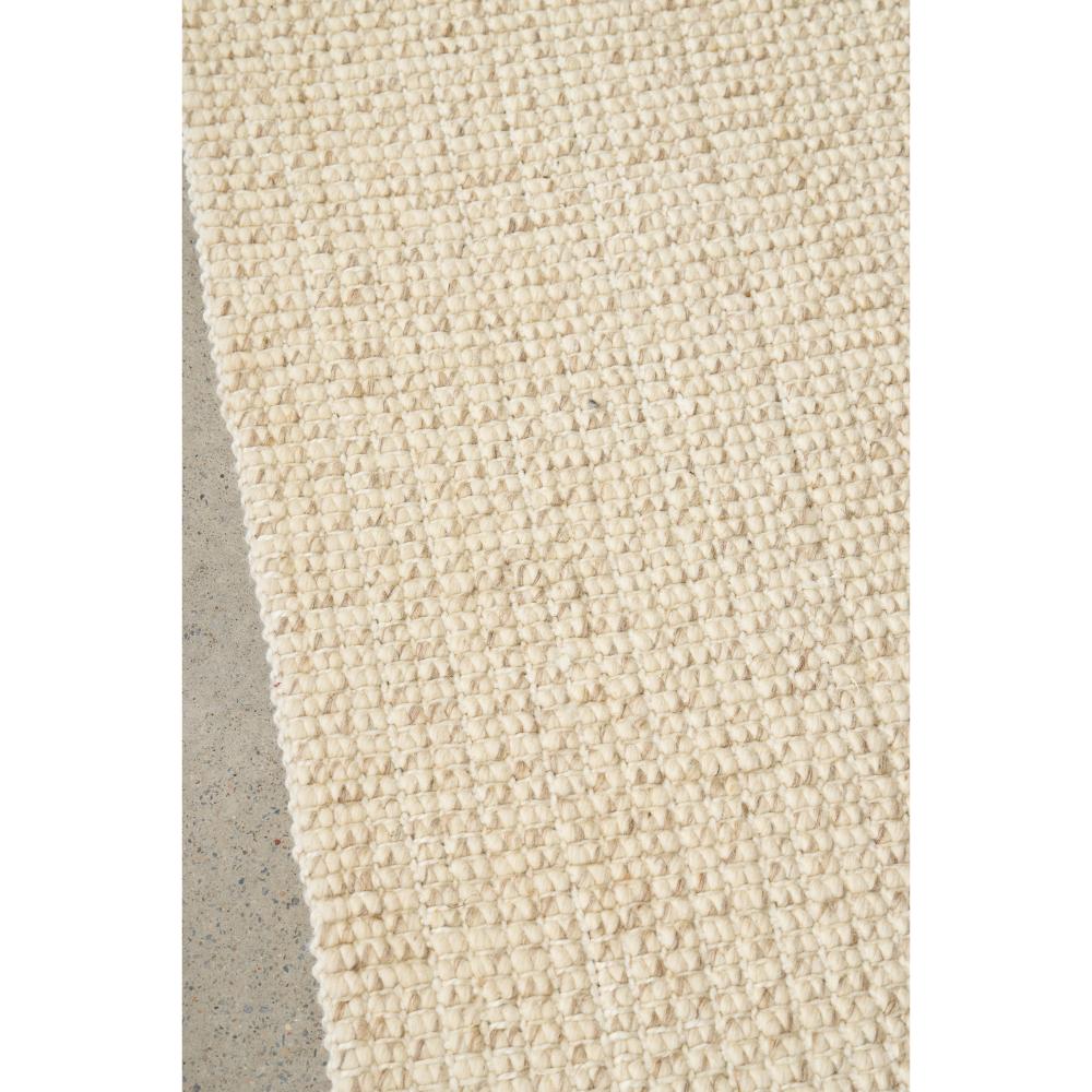 cream Hamptons style jute wool rug detail image - MyHouse