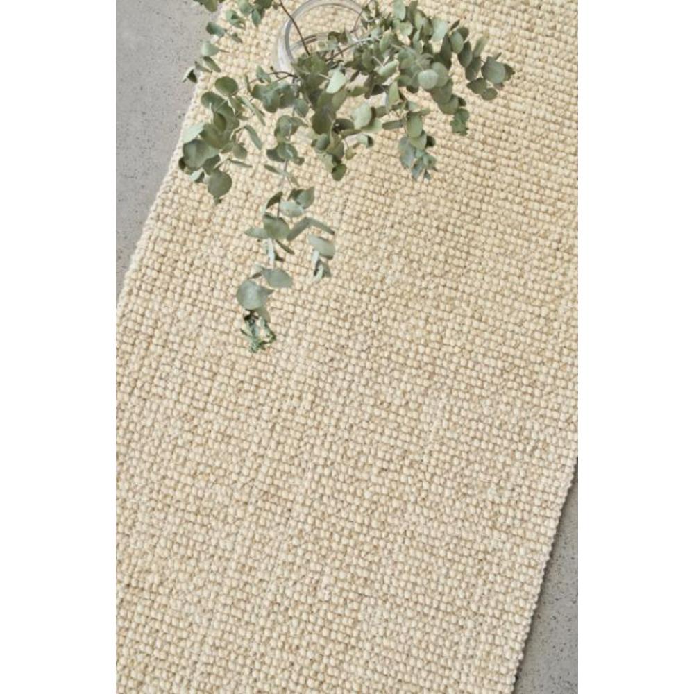 cream beige Hamptons style jute wool rug with native foliage in vase - MyHouse