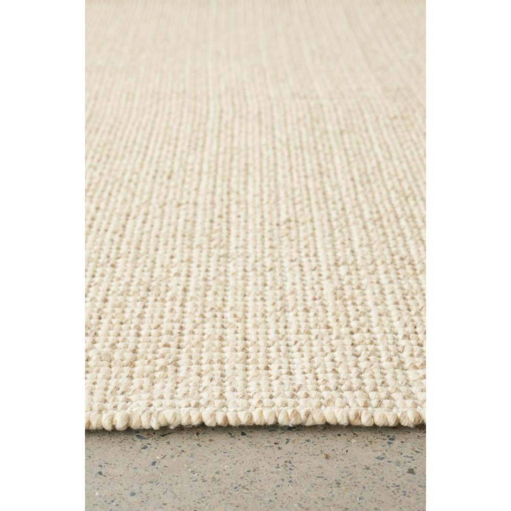 cream beige Hamptons style jute wool rug detail image - MyHouse