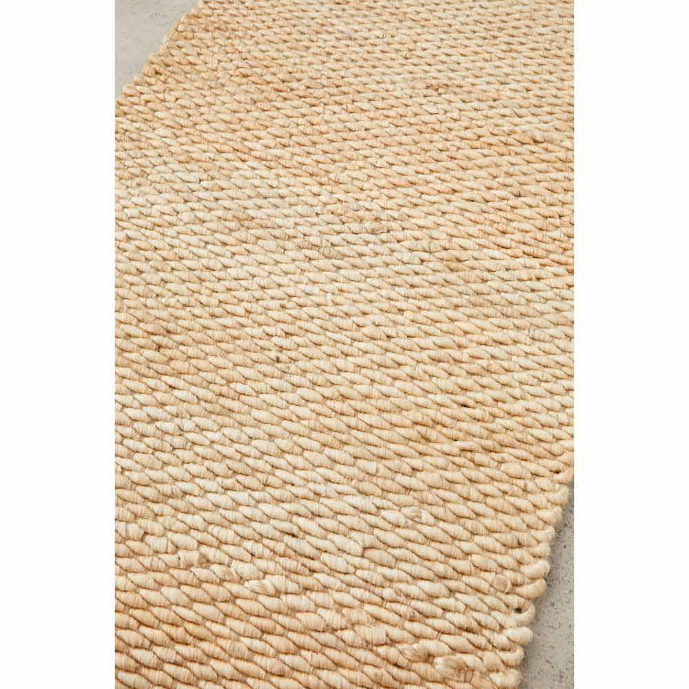 Natural Brown Jute Hampton Rug detail image - MyHouse
