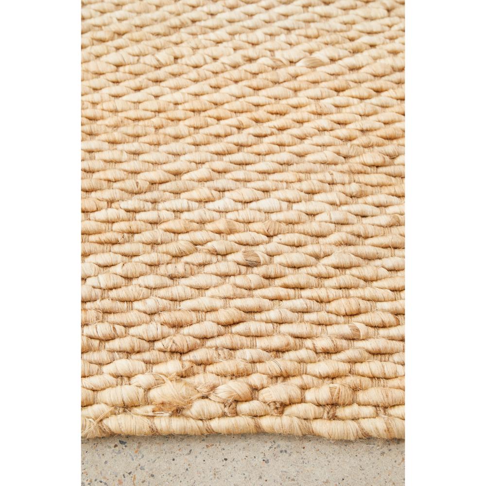 Natural Brown Jute Hampton Rug detail image - MyHouse