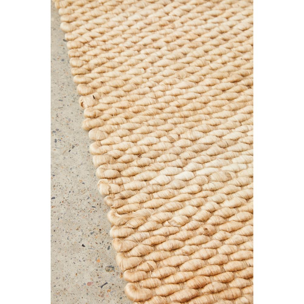 Natural Brown Jute Hampton Rug detail image - MyHouse