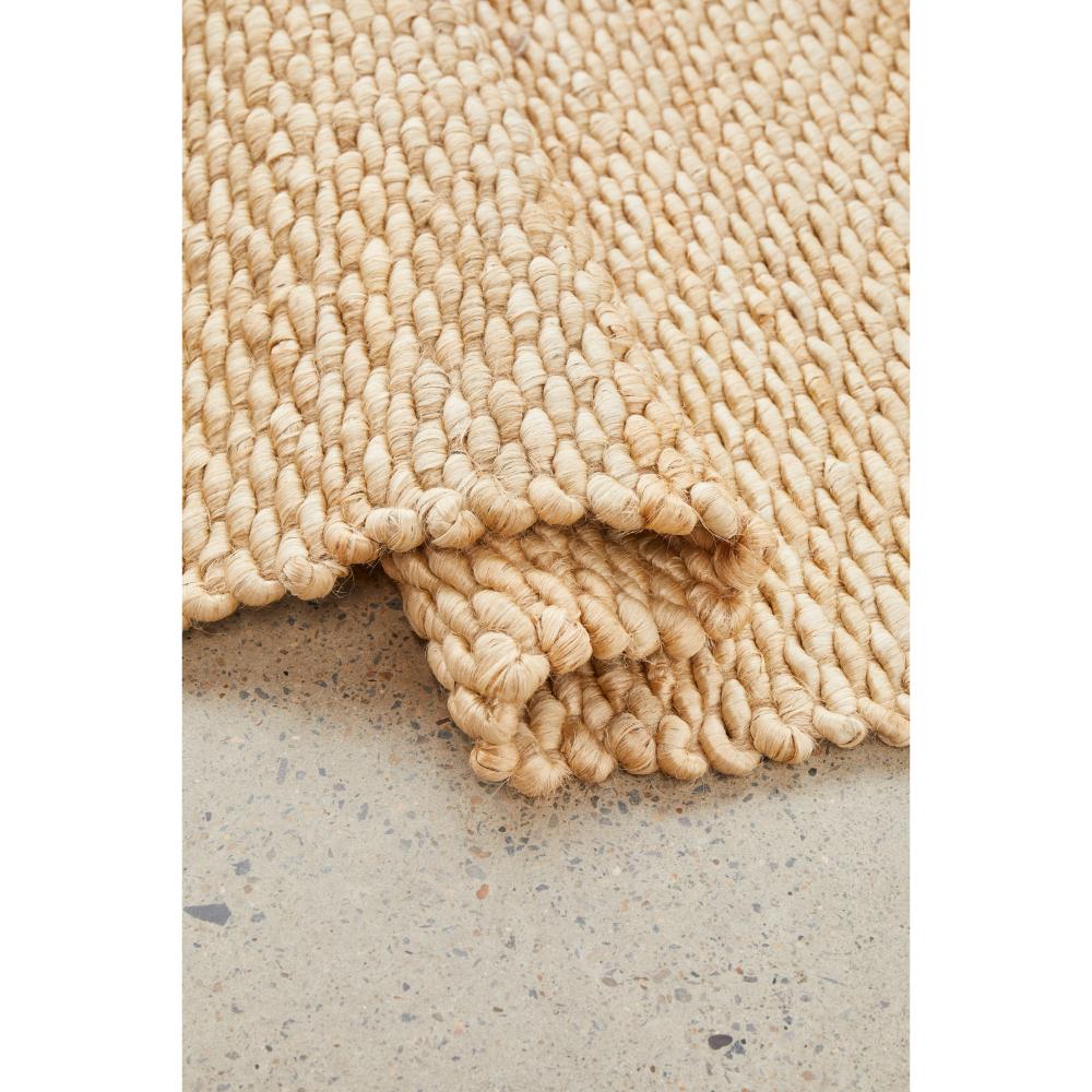 Natural Brown Jute Hampton Rug detail image - MyHouse