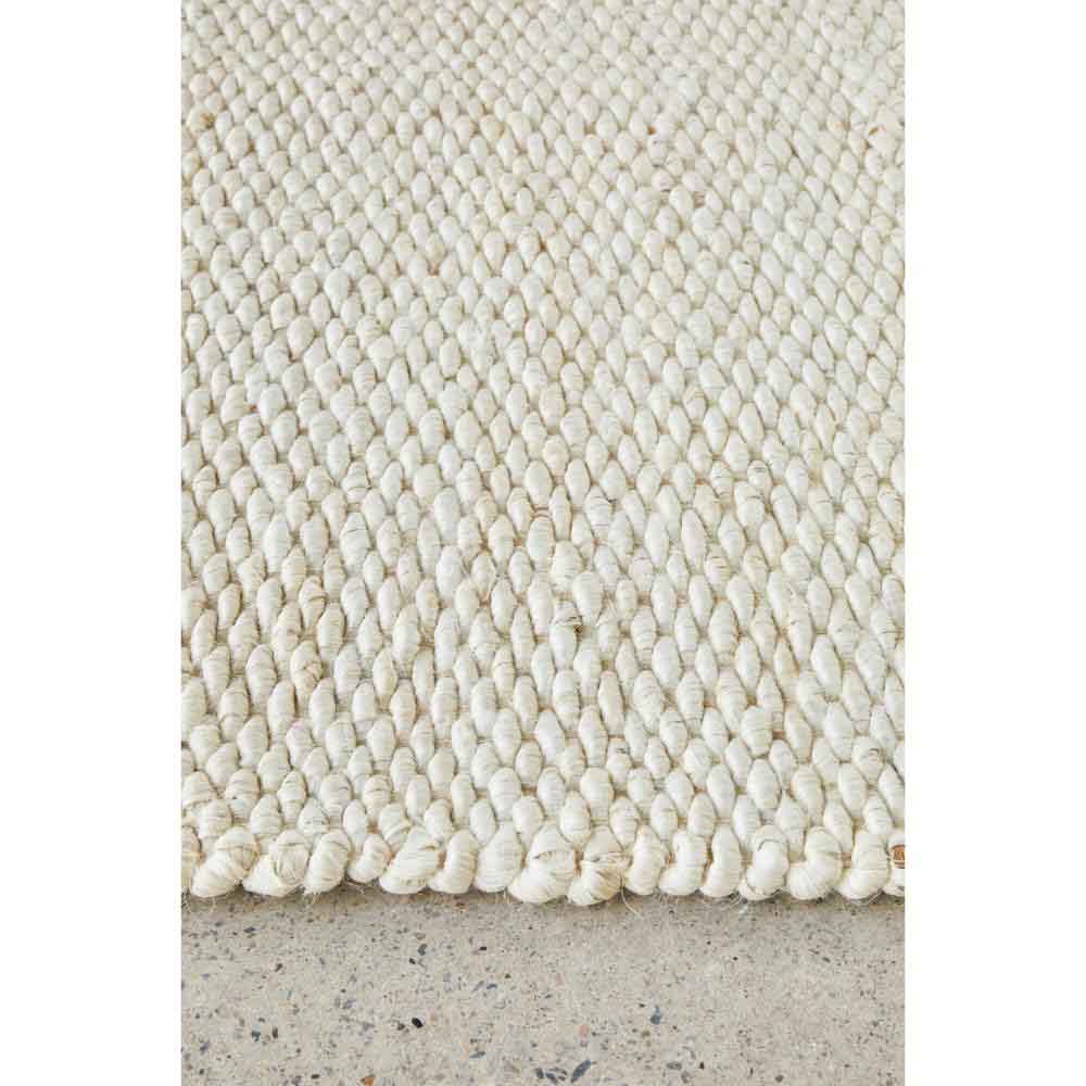 cream white Jute Hampton Rug detail image - MyHouse