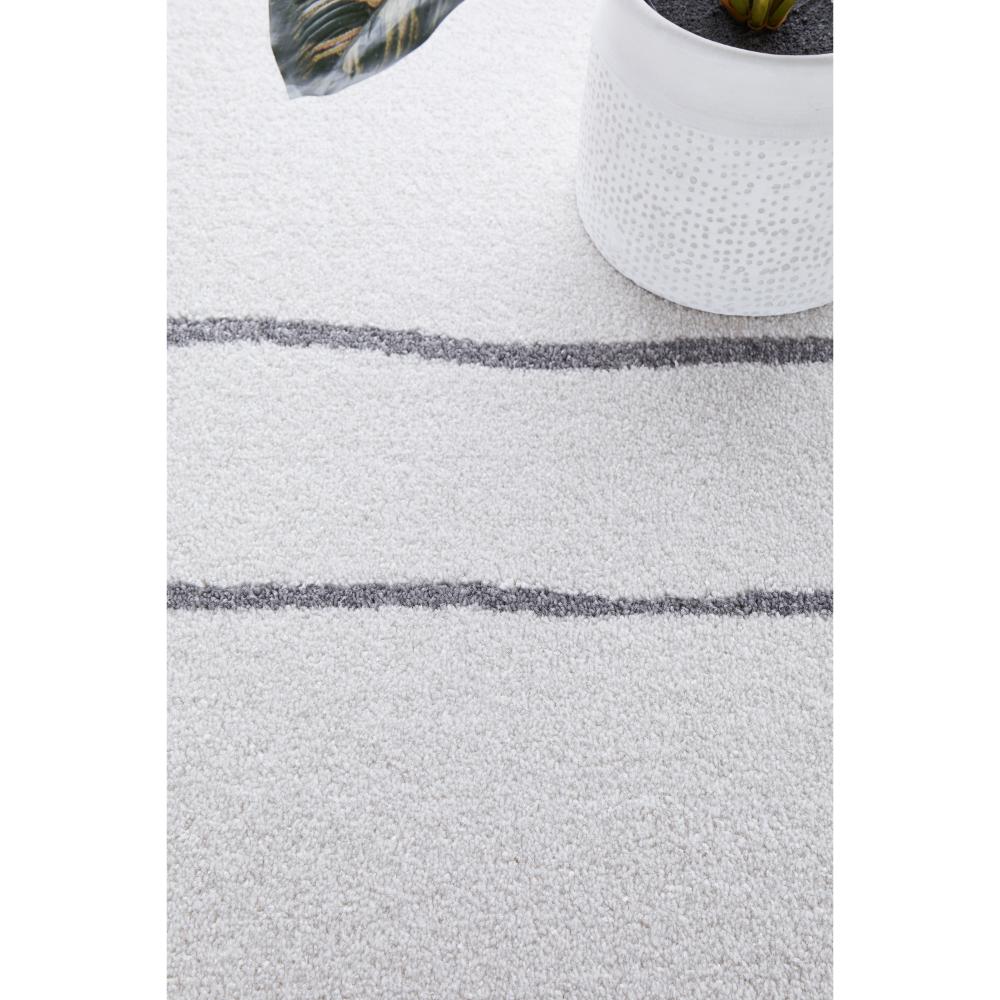 grey modern abstract rug with white pot plant - MyHouse