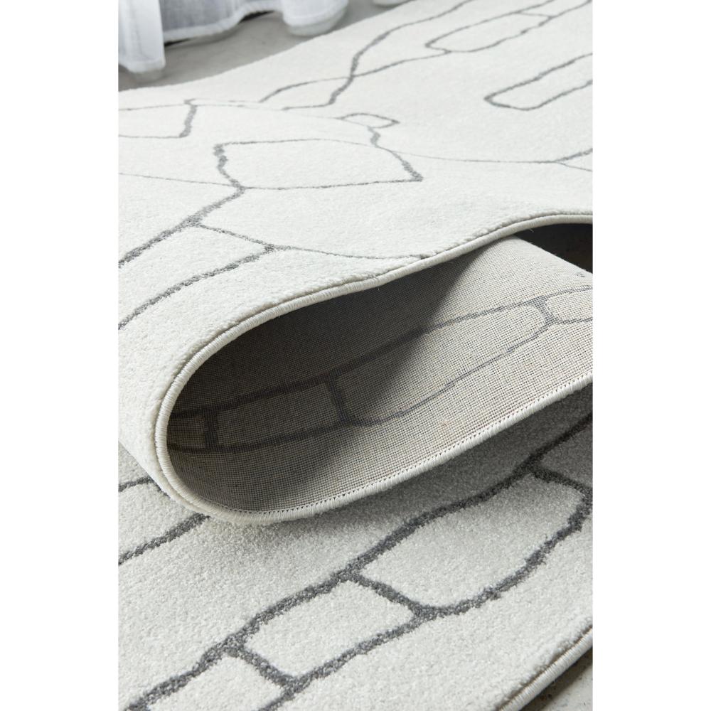 grey modern abstract floor runner detail image - MyHouse