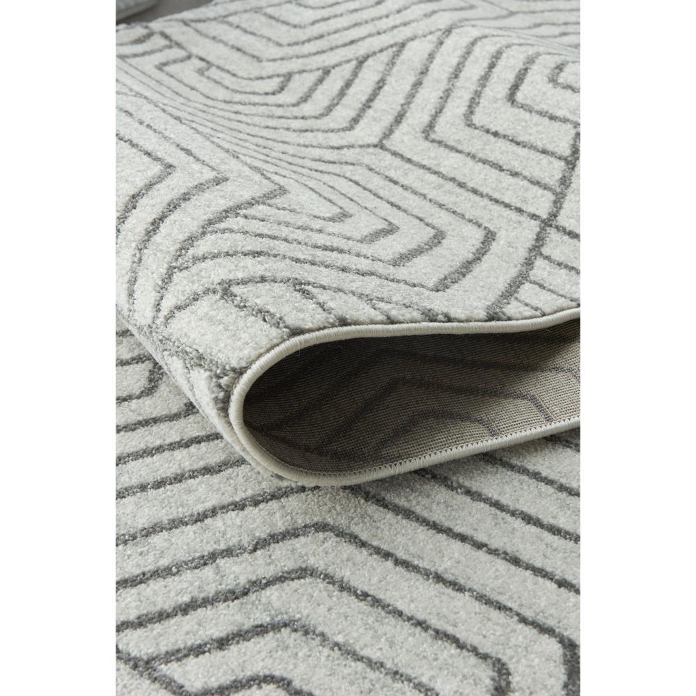 grey abstract design floor runner detail image - MyHouse