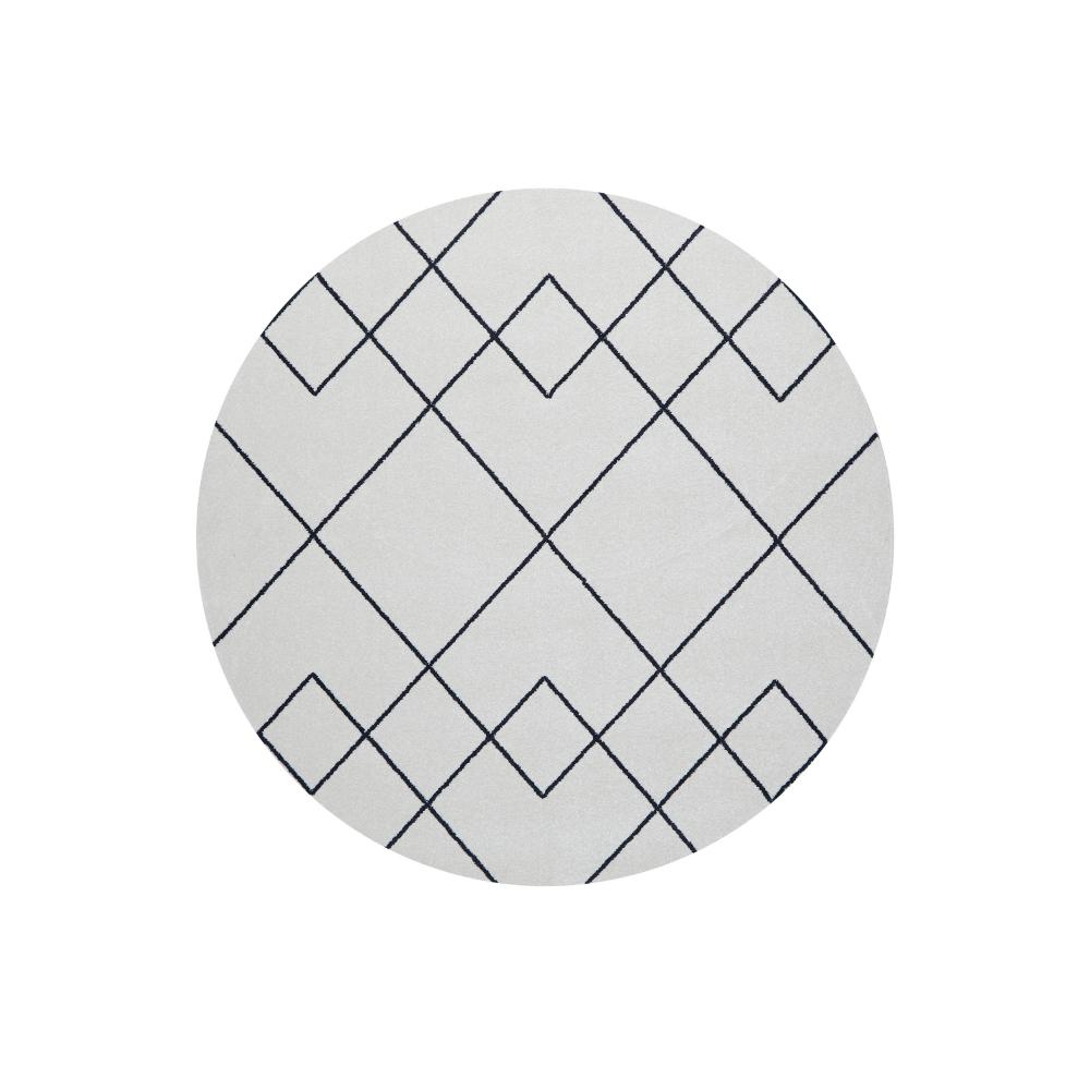Rug Culture Paradise Diego Round Rug - grey abstract rug - MyHouse