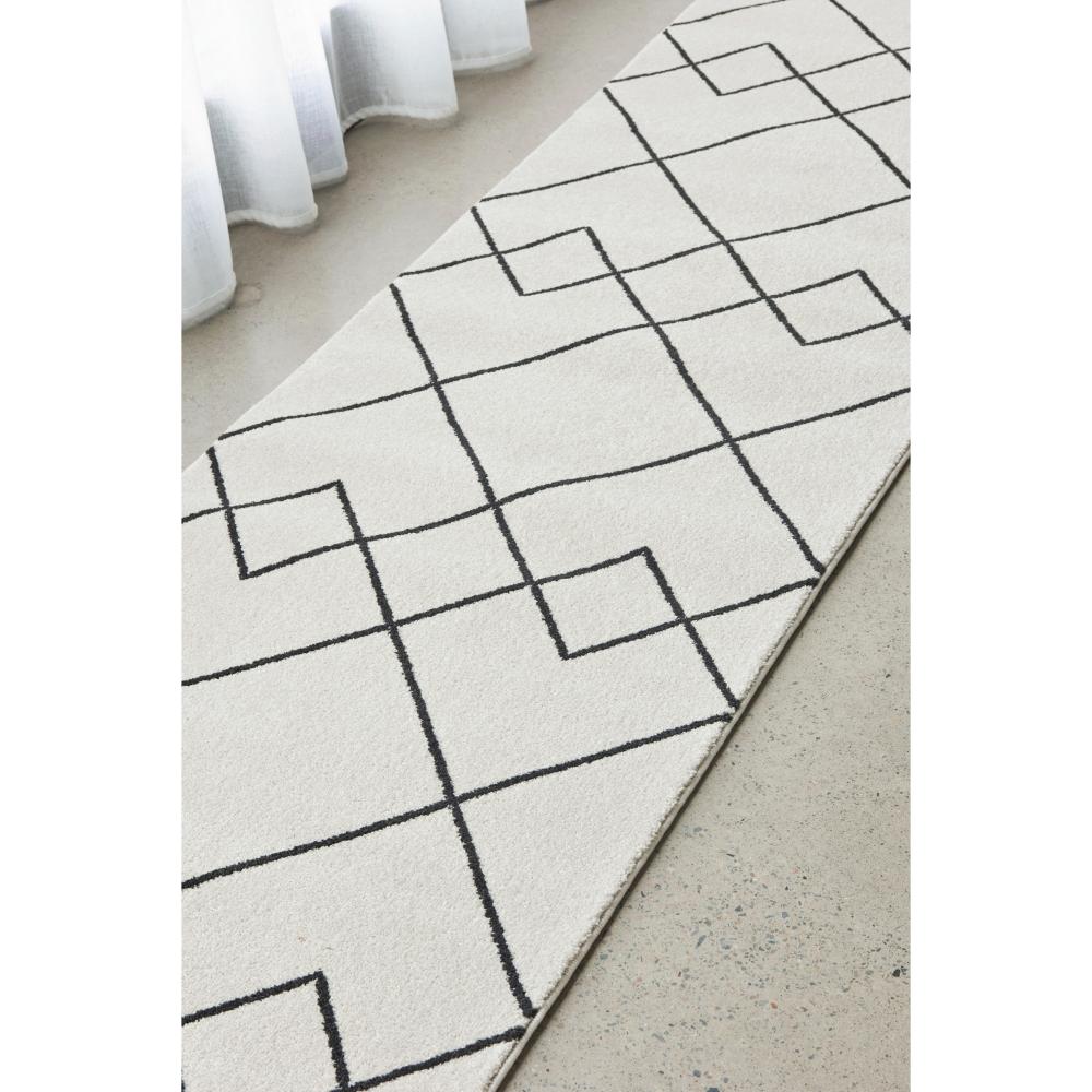 grey modern abstract floor runner by the window - MyHouse
