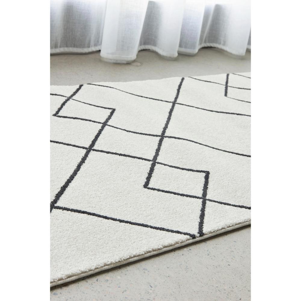 grey modern abstract floor runner by the window - MyHouse