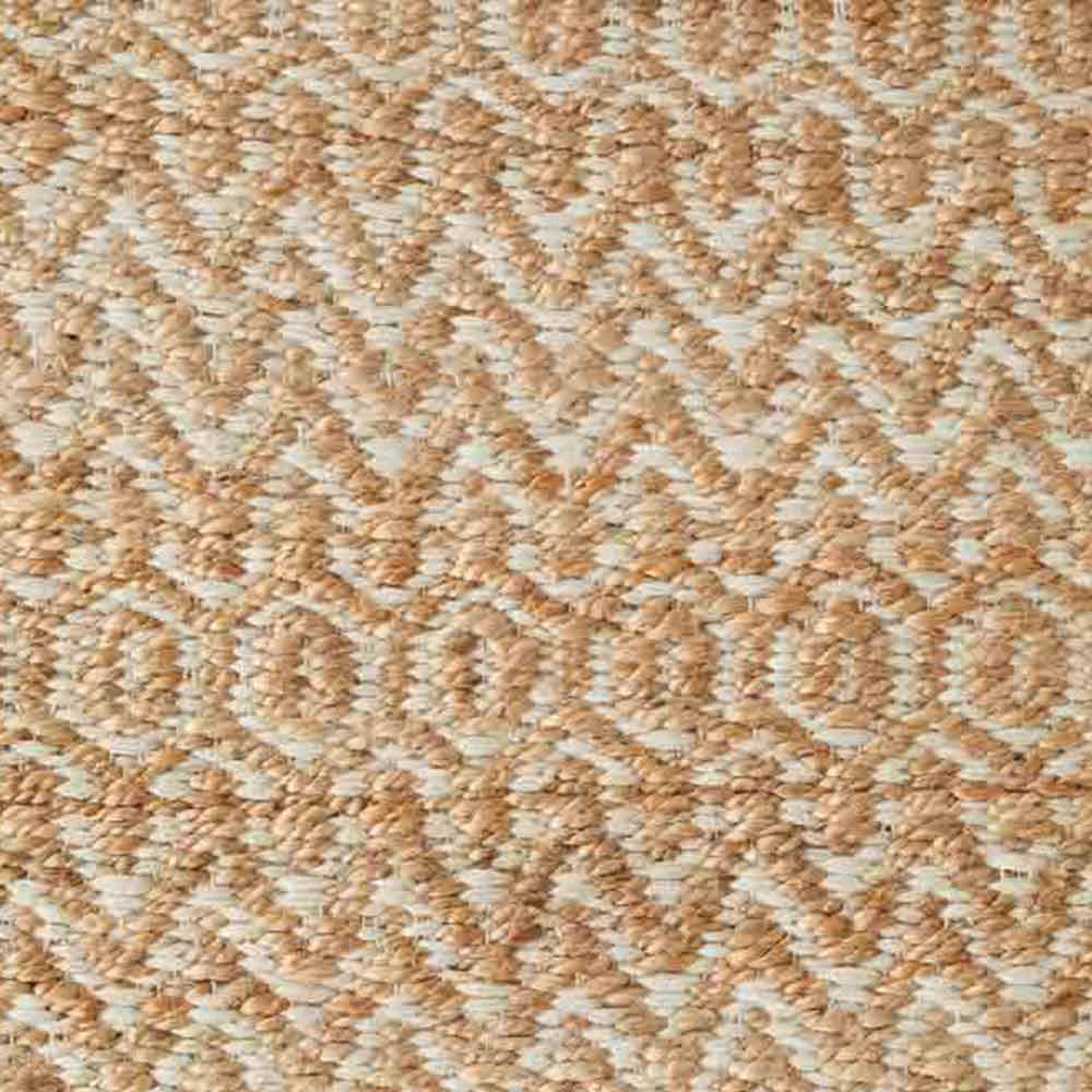 warm beige textured jute rug detail image - MyHouse