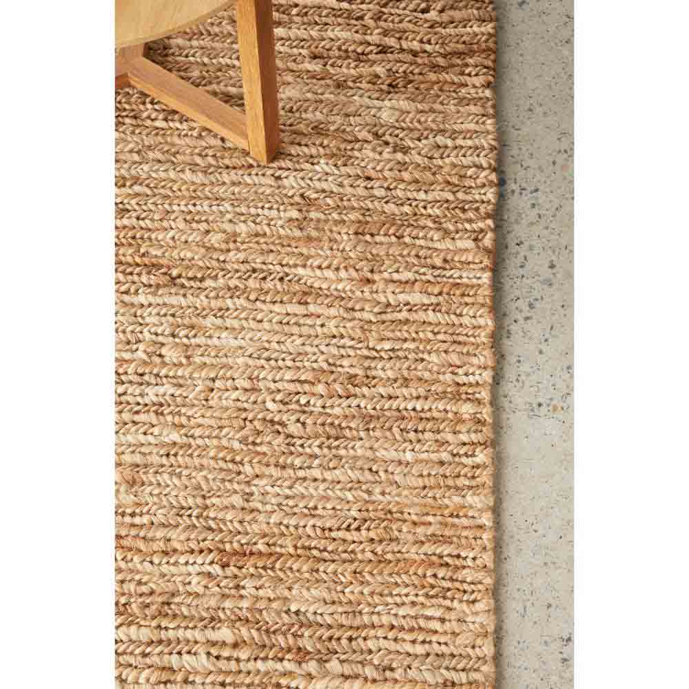 natural brown beige jute rug detail image - MyHouse