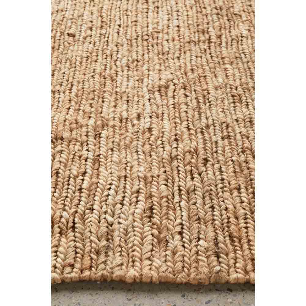 natural brown beige jute rug detail image - MyHouse