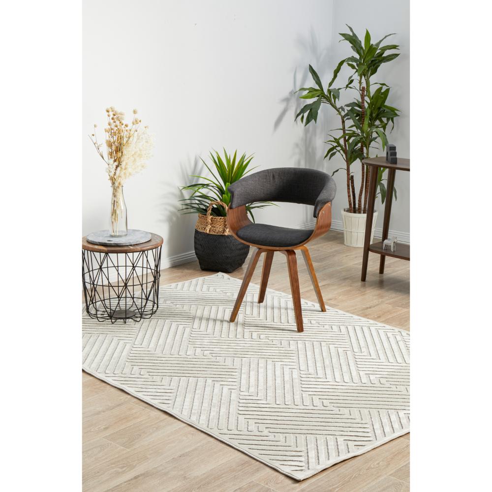 natural beige chevron rug in sitting area - MyHouse