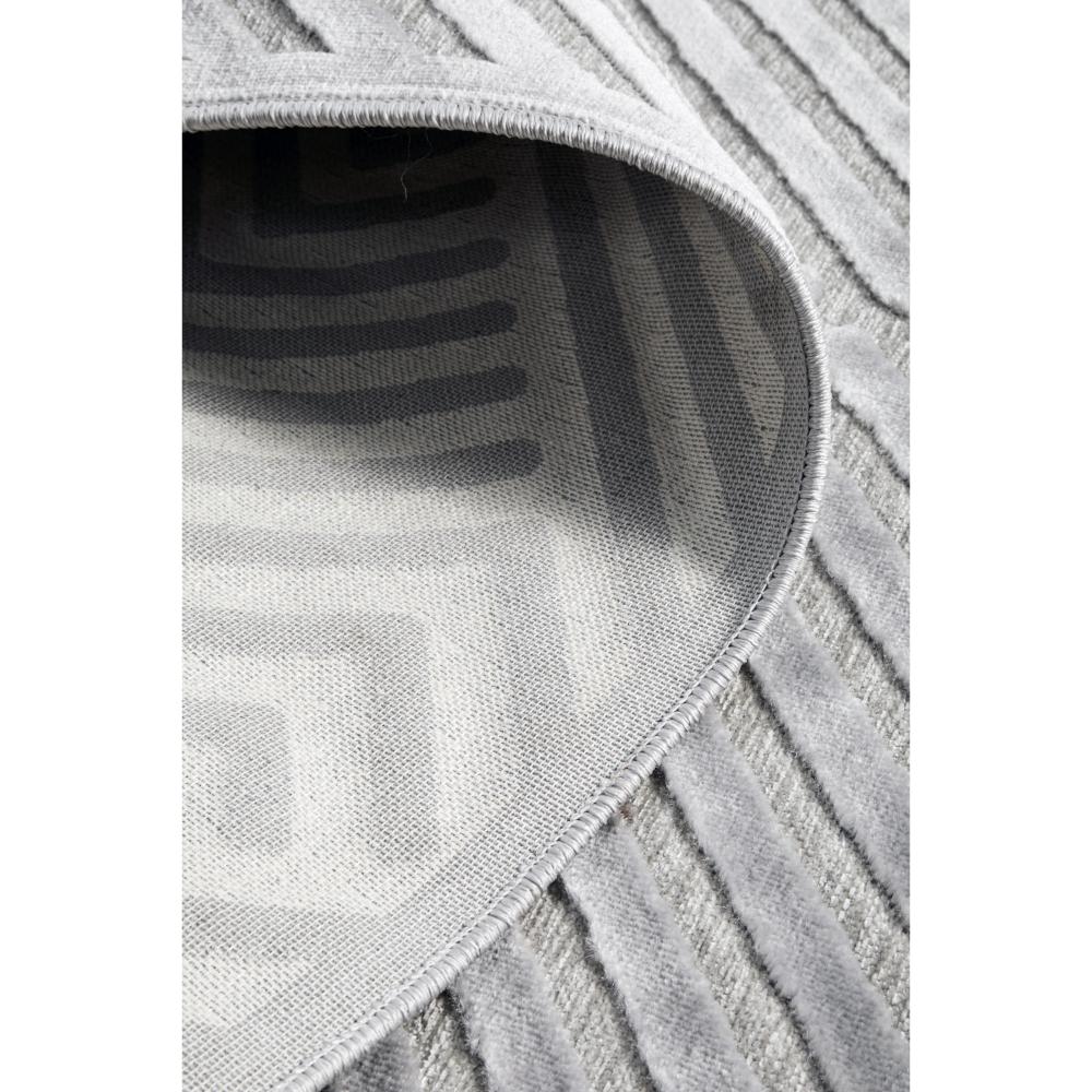 silver grey chevron patterned rug detail image - MyHouse