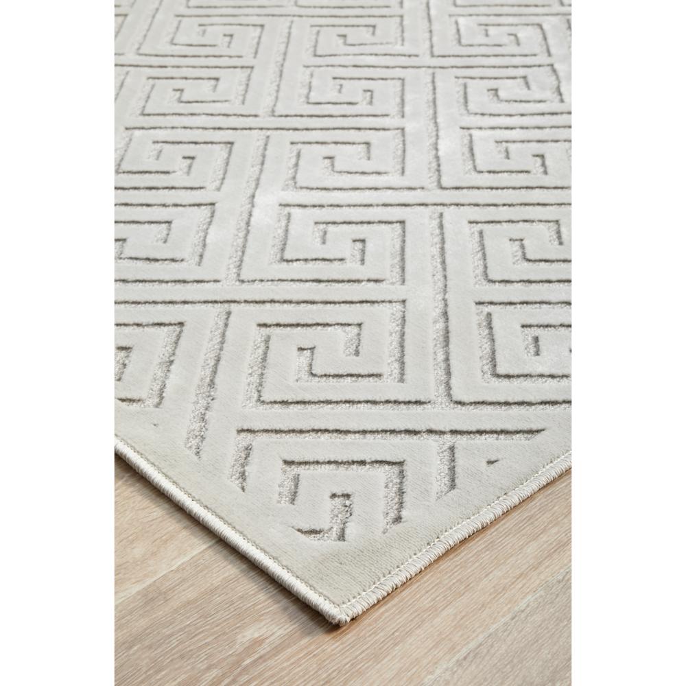 warm beige geometric swirl rug detail image - MyHouse