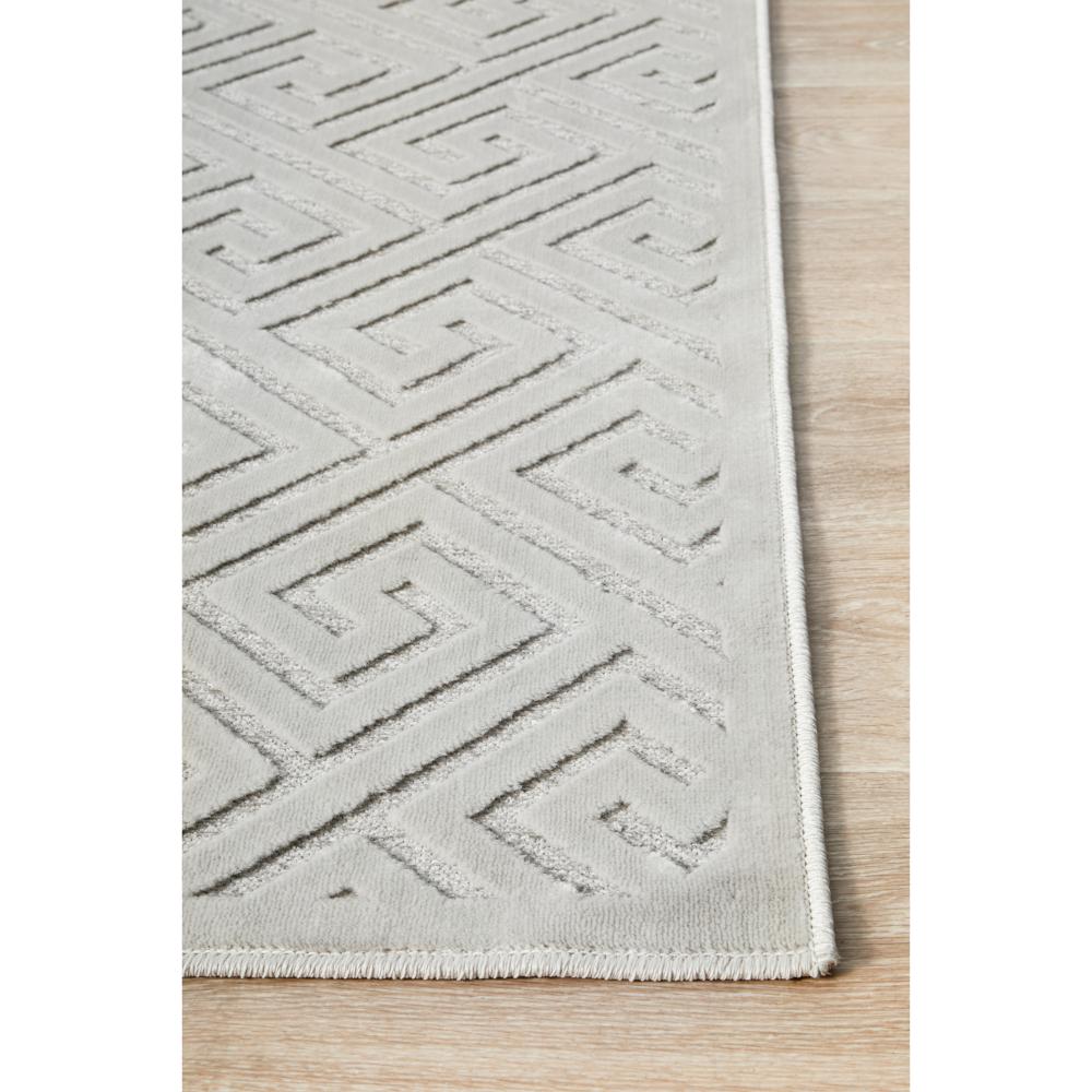 warm beige geometric swirl rug detail image - MyHouse