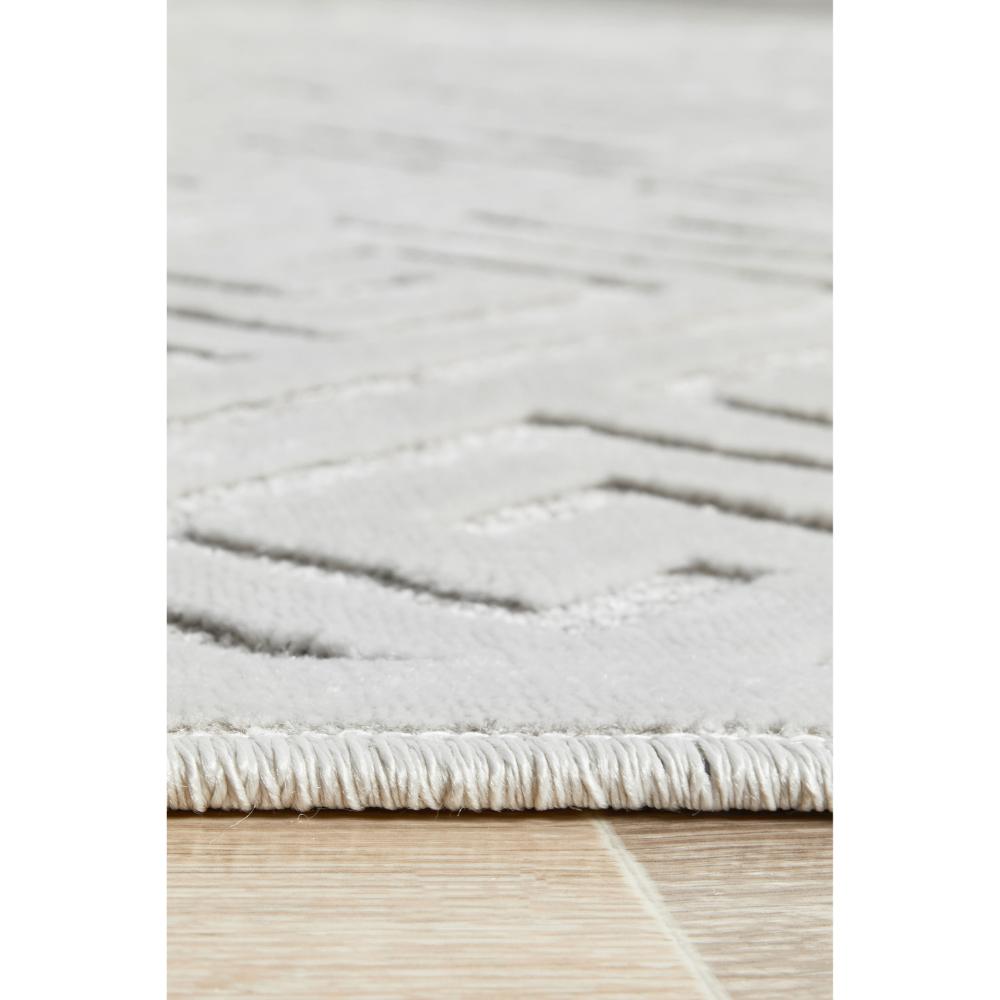 warm beige geometric swirl rug detail image - MyHouse