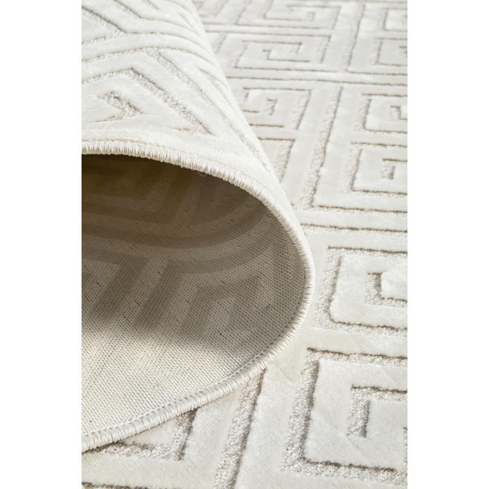warm beige geometric swirl rug detail image - MyHouse