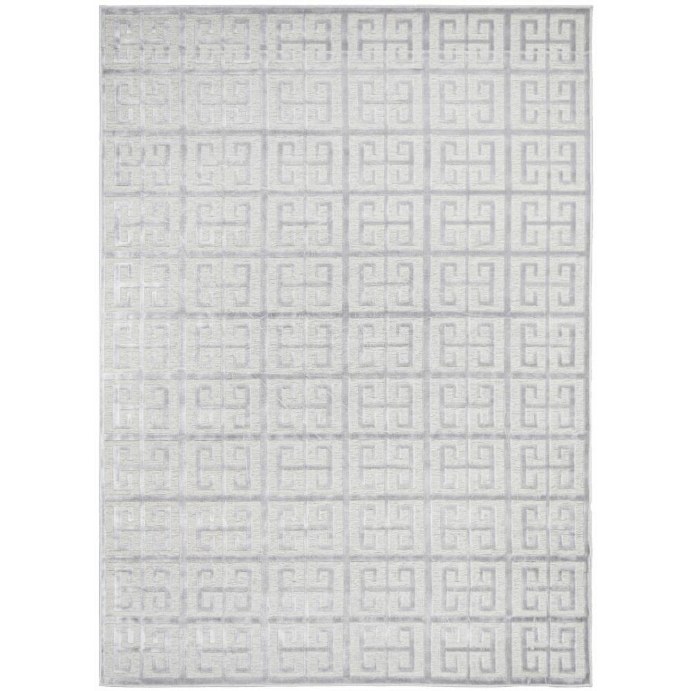 Rug Culture York Brenda Rug silver grey art deco - MyHouse