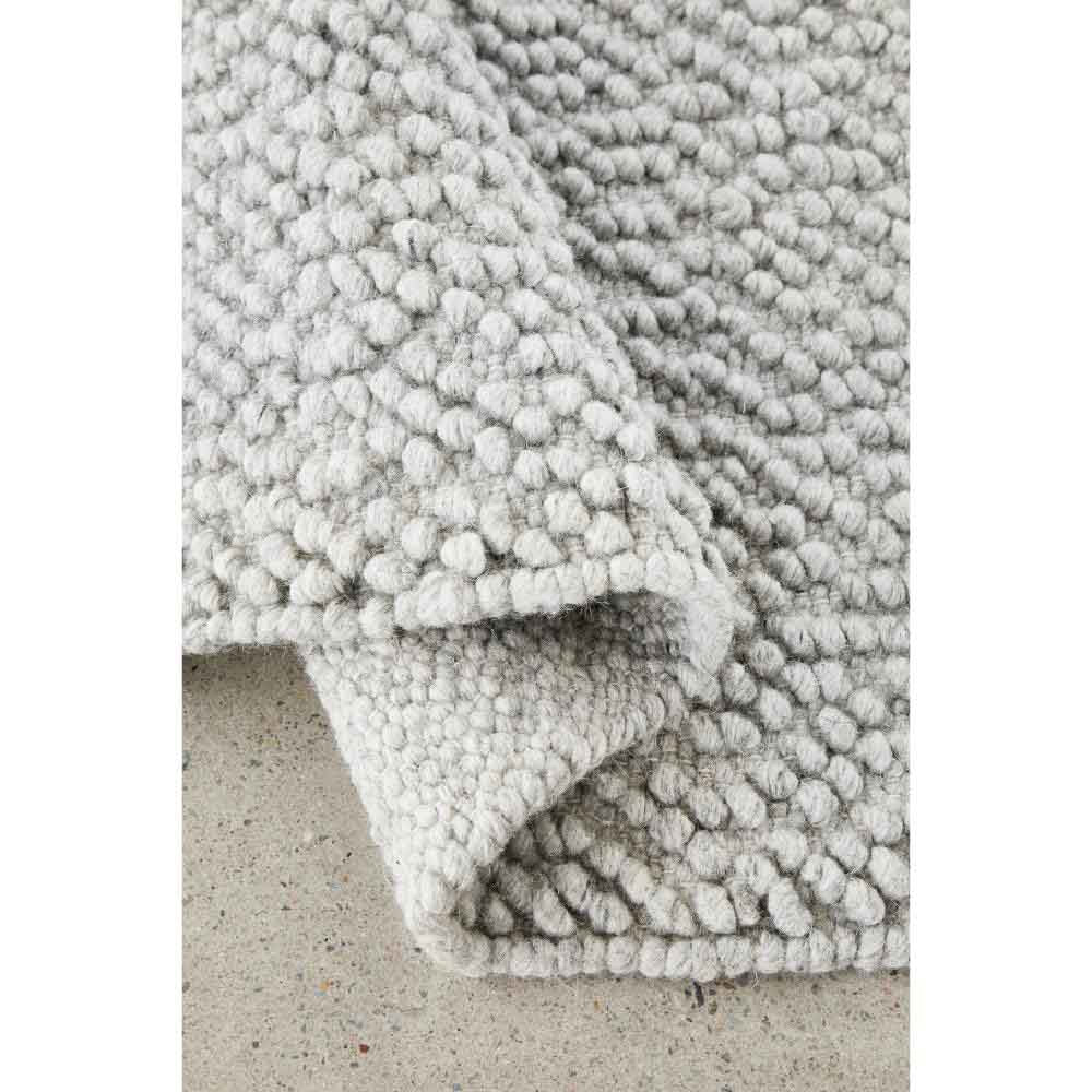 Grey boucle rug detail image - MyHouse
