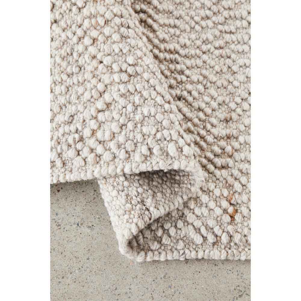 Natural beige boucle rug detail image - MyHouse