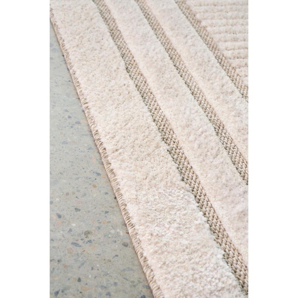 cream beige rug with triple border detail image - MyHouse