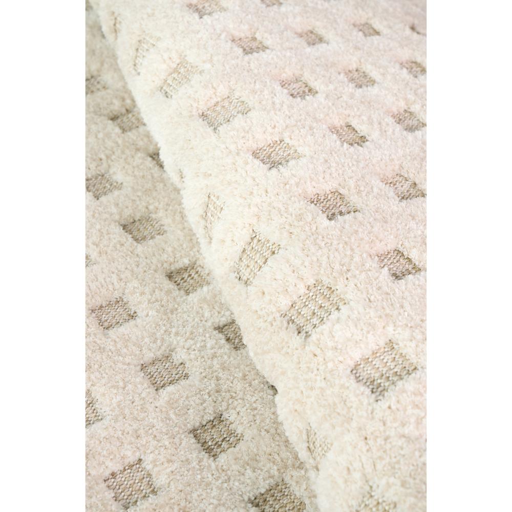 Natural beige small grid rug detail image - MyHouse