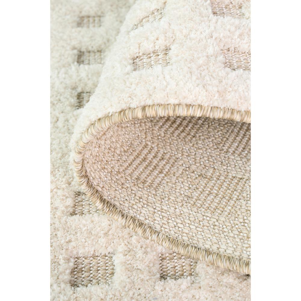 Natural beige small grid rug detail image - MyHouse