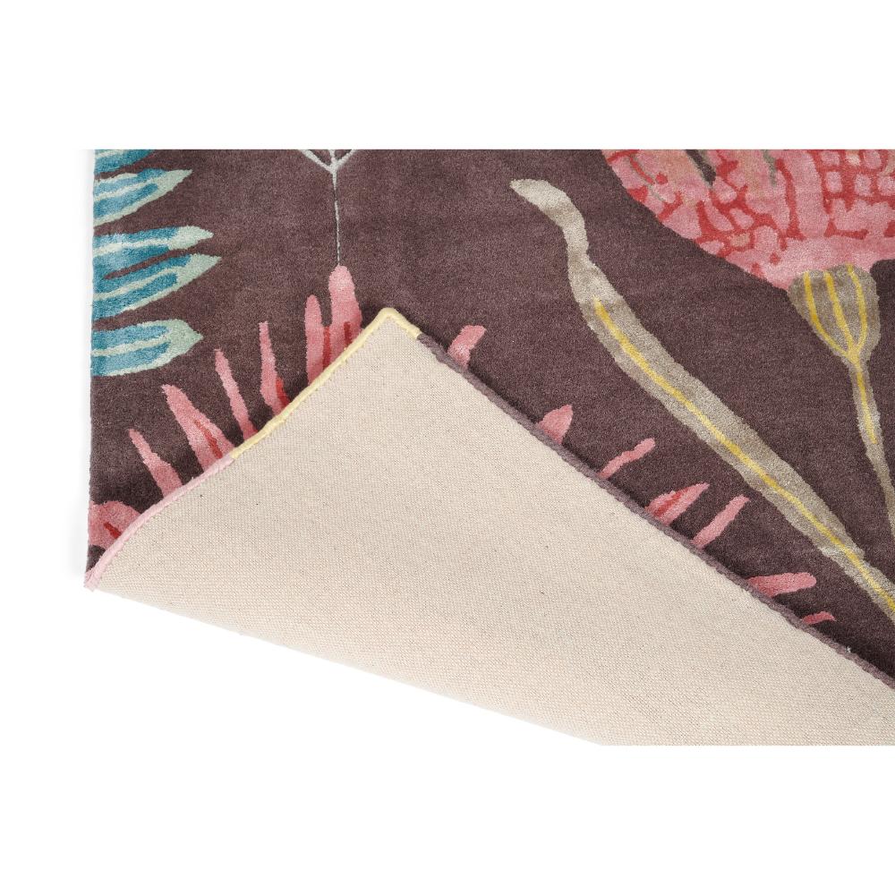 botanical brown wool rug detail image - MyHouse