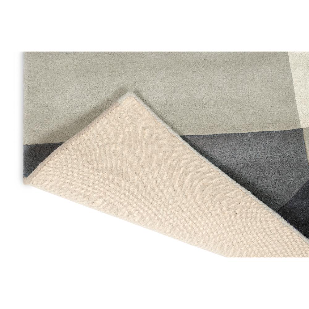 Grey abstract Patterned Wool Rug detail image - MyHouse
